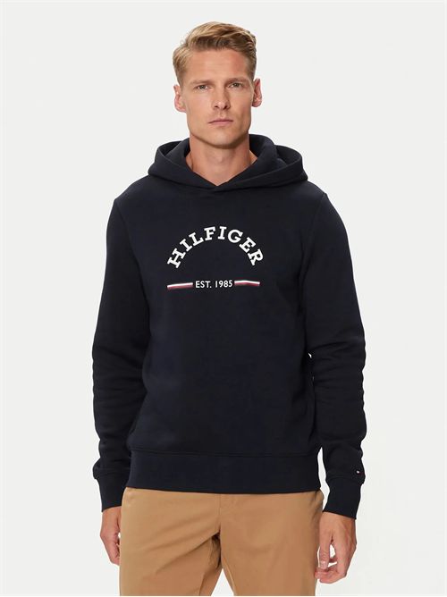 felpa uomo blu TOMMY HILFIGER | MW0MW35568DW5